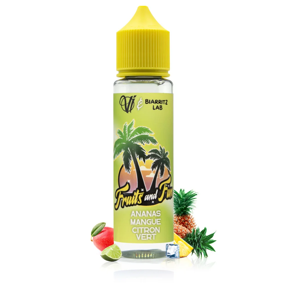 Fruits and Fun - Ananas Mangue Citron Vert - Vape Institut & Biarritz Lab